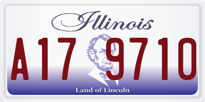 IL license plate A179710