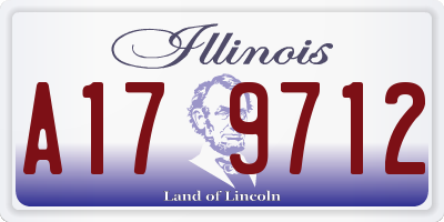 IL license plate A179712