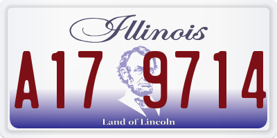 IL license plate A179714