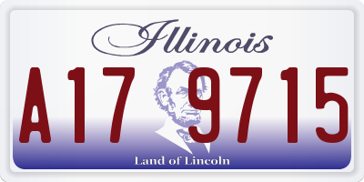 IL license plate A179715