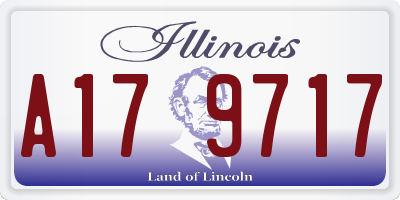 IL license plate A179717