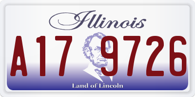 IL license plate A179726
