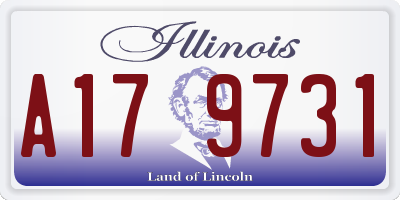 IL license plate A179731
