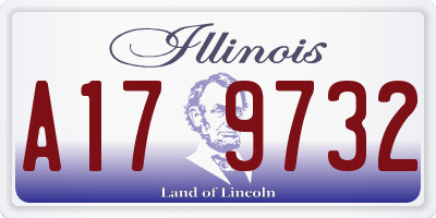 IL license plate A179732