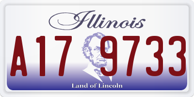 IL license plate A179733