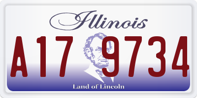 IL license plate A179734