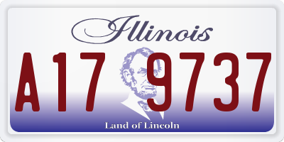 IL license plate A179737