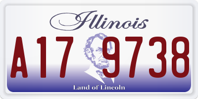 IL license plate A179738