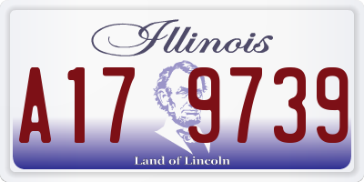 IL license plate A179739