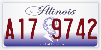 IL license plate A179742