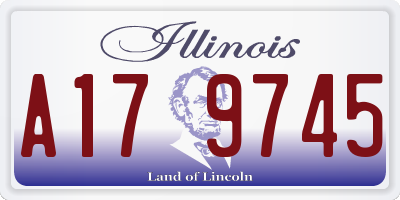 IL license plate A179745