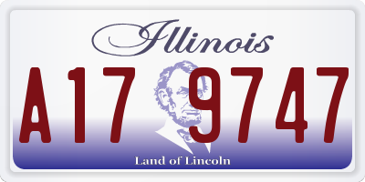 IL license plate A179747