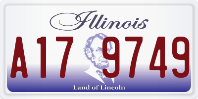 IL license plate A179749
