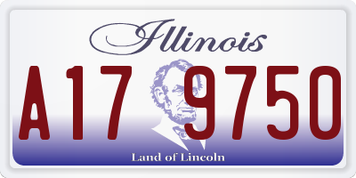 IL license plate A179750