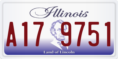 IL license plate A179751