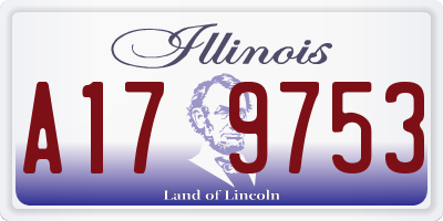 IL license plate A179753