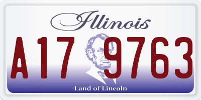 IL license plate A179763