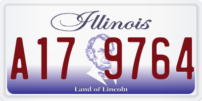IL license plate A179764