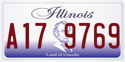 IL license plate A179769