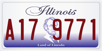 IL license plate A179771