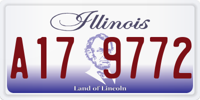 IL license plate A179772