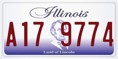 IL license plate A179774