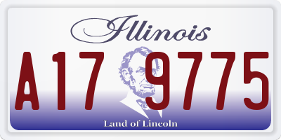 IL license plate A179775