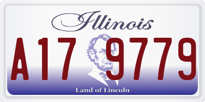 IL license plate A179779
