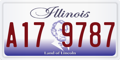 IL license plate A179787