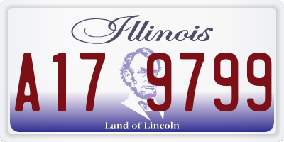 IL license plate A179799