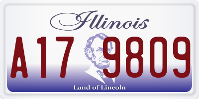 IL license plate A179809