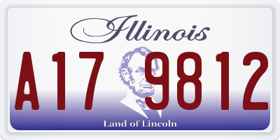 IL license plate A179812