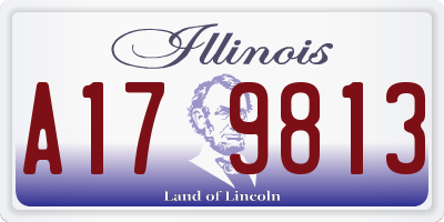 IL license plate A179813