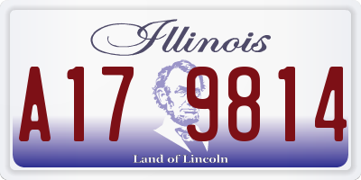 IL license plate A179814