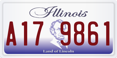 IL license plate A179861
