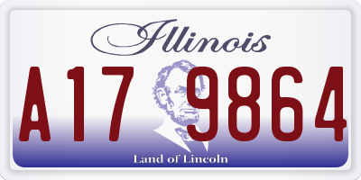 IL license plate A179864
