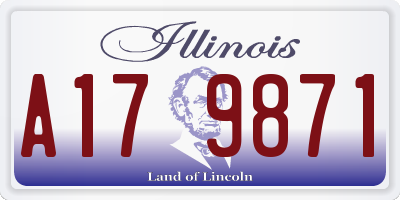IL license plate A179871