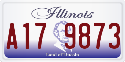 IL license plate A179873