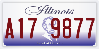 IL license plate A179877