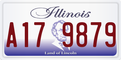 IL license plate A179879