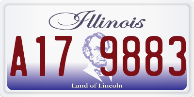 IL license plate A179883