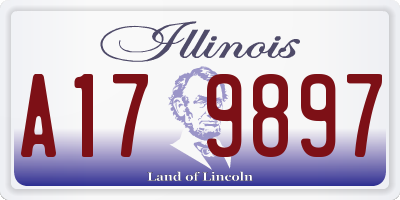 IL license plate A179897