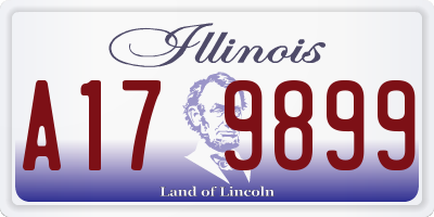 IL license plate A179899