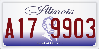 IL license plate A179903