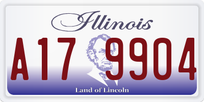 IL license plate A179904