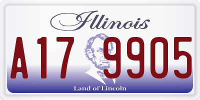 IL license plate A179905