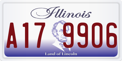 IL license plate A179906