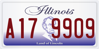 IL license plate A179909