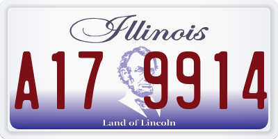 IL license plate A179914