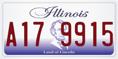 IL license plate A179915
